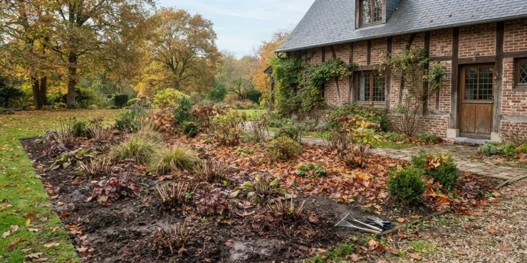 faut enlever feuilles mortes massifs automne